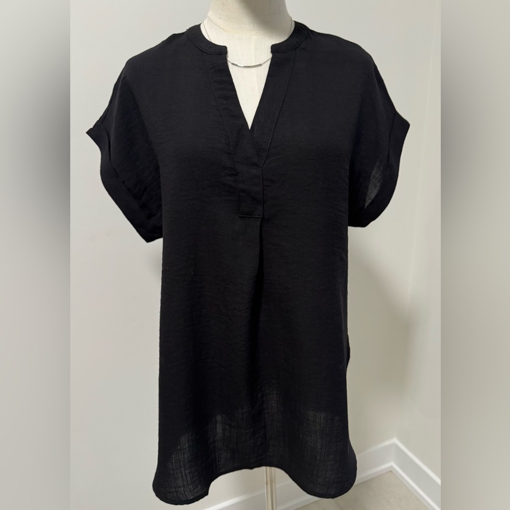 RACHEL‎ Rachel Roy Black Tunic Blouse